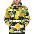 thumbnail image 4 of Bingfone Orange And Lemon Men'S Drawstring Hoodie Long Sleeve Pocket Sweatshirts-Large, 4 of 9