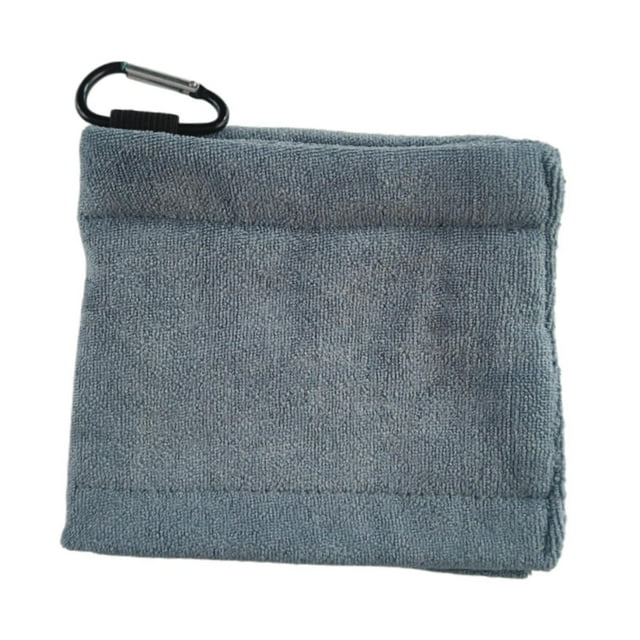 Toalla de limpieza de pelotas de Golf, accesorios de Golf, limpiador de pelotas de Golf, paño de limpieza Gris