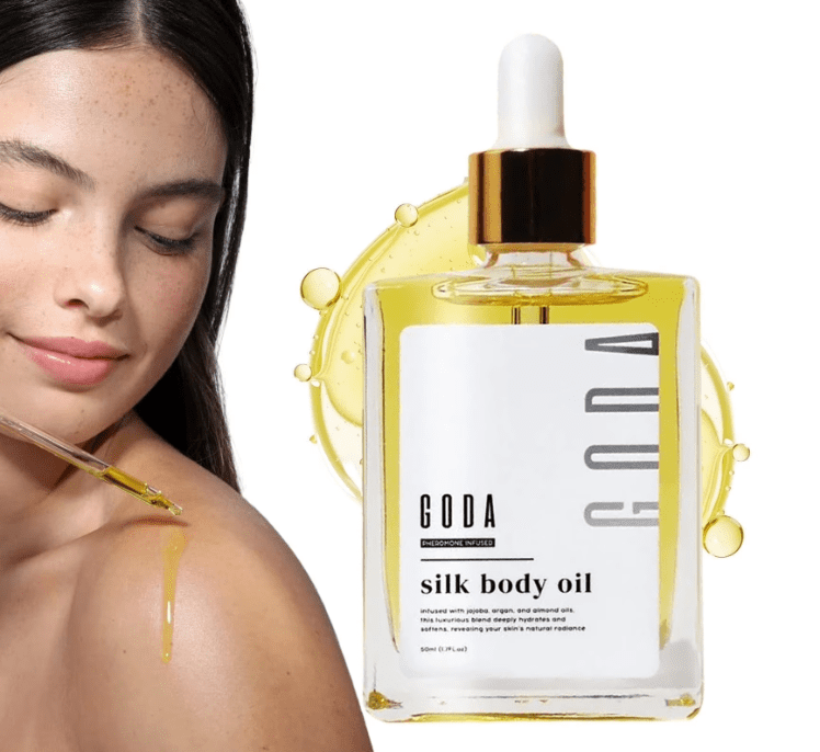Goda Silk Body Oil,Silk Body Oil,Bath & Shower Oi-l for Smooth and