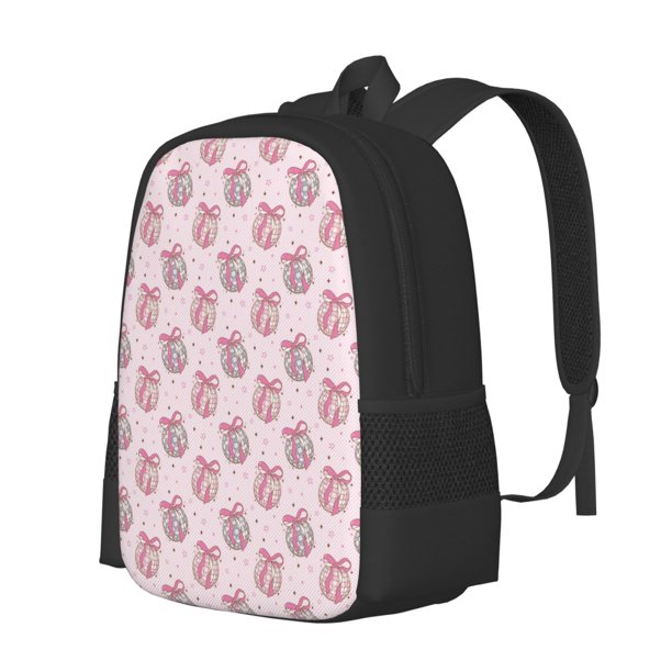 Disketp Pink Disco Ball Mochila Minimalista de Gran Capacidad, Mochila de Viaje para Escuela, Trabajo o Uso Diario