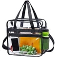 thumbnail image 1 of Clear Tote Bag Stadium Approved - Handles, Shoulder Strap, Zipper Closure, 1 of 5