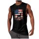 thumbnail image 1 of Tanque Deportivo de Cuello Redondo de la Impresión de la Moda Casual de los Hombres, Blusa de Poliéster sin Mangas para el Uso Diario Casual Al Aire Libre, 1 of 5