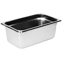 TrueCraftware- Quarter Size 4" Deep Stainless Steel Anti-Jamming Steam Table Pan 22 Gauge- Steam Food Pan Anti-Jam Steam Table Hotel Pan for Restaurant Family Events Personal Catering Use