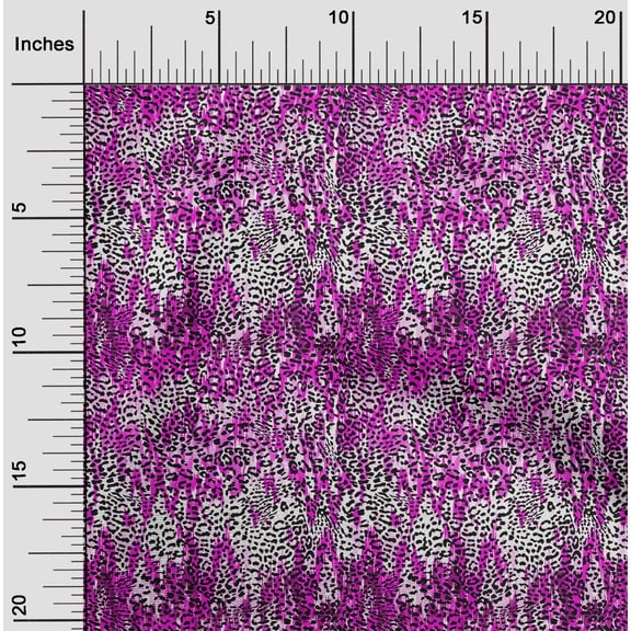 oneOone Velvet Fuschia Pink Fabric Animal Skin Sewing Fabric By The Yard Printed Diy Clothing Sewing Supplies 58 Inch Wide-WHF