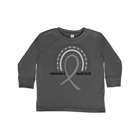 

Inktastic Parkinson s Awareness Ribbon Rainbow Gift Toddler Boy or Toddler Girl Long Sleeve T-Shirt