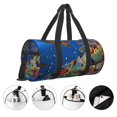 thumbnail image 4 of Rocae Colorful Coral Reef Print Round Travel Duffel Bag and Fitness Bag, Women's Waterproof Weekend Tote, Men's Travel and Fitness Essentials, 4 of 8