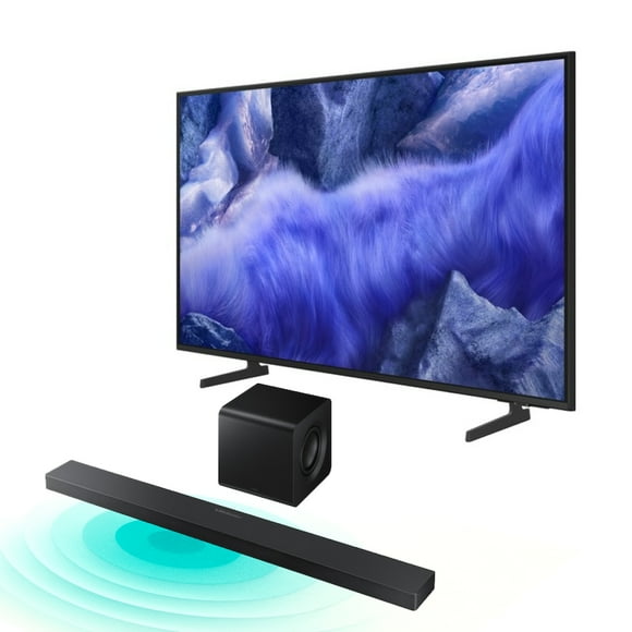 Combo TV 75'' Samsung QLED 4K QEF1 Vision AI (2025) + Barra de Sonido 3.1.2 Ch Inalámbrico (2025) Negro