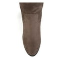 thumbnail image 3 of JOURNEE COLLECTION Womens Brown Cushioned Sana Round Toe Block Heel Zip-Up Dress Boots 7.5 M, 3 of 4