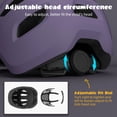 thumbnail image 5 of XJD Kids Bike Helmet Toddler Helmet Age 1-8 years old, Adjustable Skateboard Helmet for Boys Girls Lightweight Kids Helmet, Purple S, 5 of 9