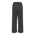 thumbnail image 7 of Womens Sweatpants with Pockets Elastic High Waist Drawstring Relaxed Fit Casual Straight Leg Sweat Pants Trousers, 7 of 7
