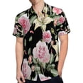 thumbnail image 4 of High Quality Hawaiian Shirts for Men Short Sleeve Aloha Beach Shirt Floral Summer Casual Button Down Shirts Blouses UQI9NB, 4 of 7