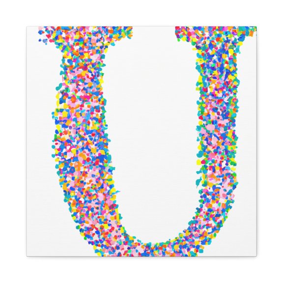 U in Pointillism - Canvas