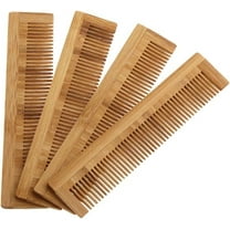 NUOLUX 5Pcs Wooden Combs Bamboo Anti-Static Wood Hair Comb for Women Men Thick Wavy or Straight Hair