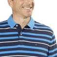 thumbnail image 3 of Tommy Hilfiger Mens Striped Interlock Polo Navy Blazer/Multi XX-Large, 3 of 3