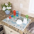 thumbnail image 2 of SussexHome 24 x 18 x 0.25 Inches Large Dish Drying Mat for Kitchen Counter - Super-Absorbent Washable Cotton Large Baby Bottle Dryer Pad - Highly Absorbent Ultra-Thin Dish Drying Pad, 2 of 6