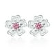 thumbnail image 1 of Aretes de piedra rosa con flor de margarita JAMW 1 par para mujeres y niñas, 1 of 5