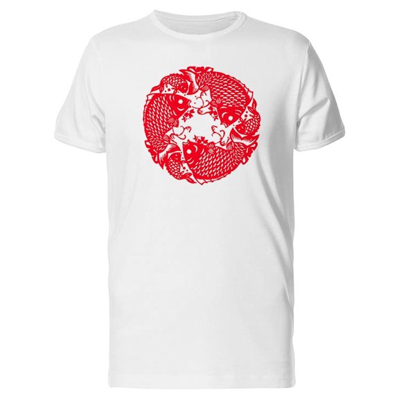 Fish Patterns Chinese Paper Tee Men's -Image by Shutterstock