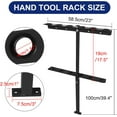thumbnail image 4 of Cabtherlyn Landscape Hand Tool Rack for Truck Trailer, Vertical Hand Rack for Landscaping, Garage or Shed Walls Holds, 6 Tools for Shovels,Rakes,Hoes BLACK, 4 of 7