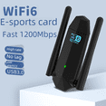 thumbnail image 3 of Tarjeta de red inalámbrica USB3.0 wifi6 USB de doble frecuencia AX1800M de alta velocidad con recepción WiFi 5G, 3 of 5