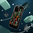 thumbnail image 4 of DistinctInk Clear Hybrid Case for Apple iPhone 13 Pro Max (6.7" Screen) - Vibrant Harmony: Bold Crosses on Black - Raised Bezel Screen Guard, 4 of 8