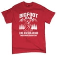 thumbnail image 5 of Bigfoot Dad T-shirt More Squatchy Funny Daddy Sasquatch Dad Joke Outdoor Camping Father's Day Gift Idea Men's Tee, 5 of 7