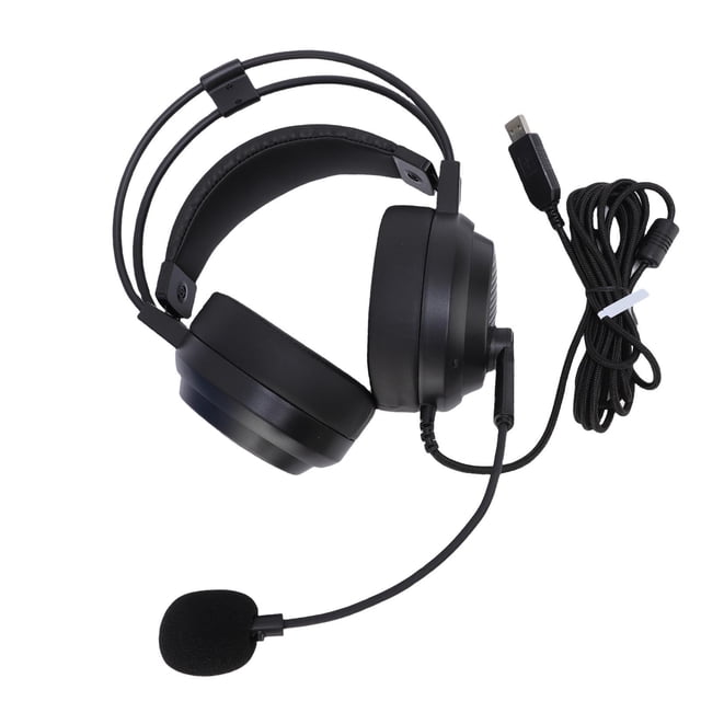 Casque Filaire avec Microphone pour PC, Casque de Classe avec Micro à Réduction de Bruit, pour Réunion de Travail à la Maison Ou au Bureau