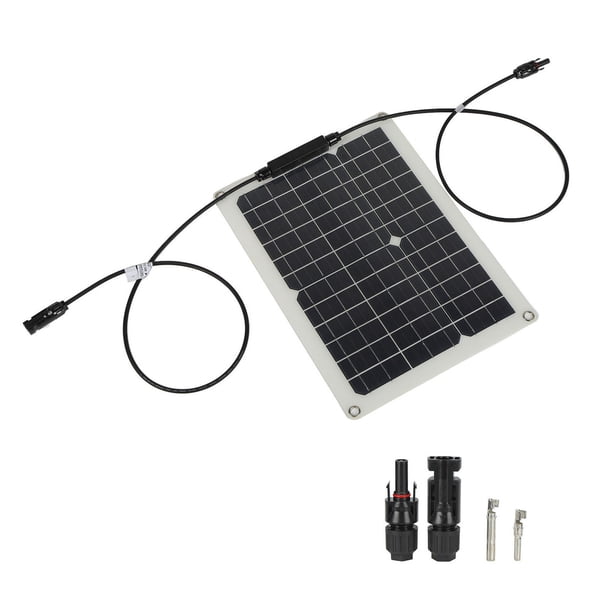 Panel solar portátil, kit de panel solar monocristalino de células solares de 15 W y 18 V, tecnología innovadora Jadeshay A