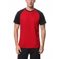 thumbnail image 1 of Alove Men's Color Contrast Shirt Sleeve Rash Guard Quick Dry Swim Shirt Tops UPF 50+ Swimwear, 1 of 6