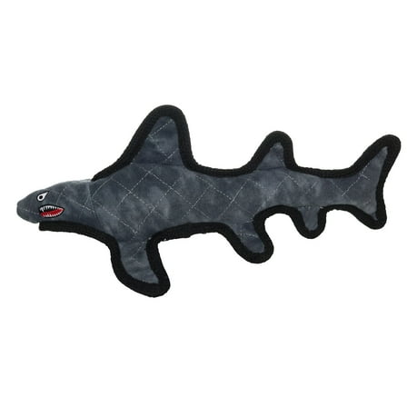 Tuffy Ocean Creature Shark Durable Plush Dog Toy with Squeaker