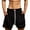 Black, variant on IROINNID Men's Athletic Shorts,Summer Favorite Cotton Jersey Shorts, Pull-On Knit Shorts with Pockets, Knit Gym Shorts, 7.5" Inseam