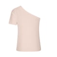 thumbnail image 4 of Birdeem Mode Femmes T-Shirt Décontracté à Manches Courtes Col en V Ajusté Uni, 4 of 9