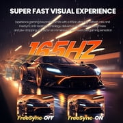 CRUA 34 165Hz Ultrawide Curved Gaming Monitor ,WQHD 3440 * 1440P, 21:9 1500R Computer Monitor, 1ms(GTG) with Adaptive Sync, 99% SRGB, DP & HDMI Port, Black