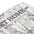 thumbnail image 5 of LVRLVR 1/4 "Sweet Home" Rustic Farmhouse Fabric Shower Curtain Rug Set - Flower Bath Mat Bathroom Decoration,Brown, 70.8" × 70.8", 5 of 9