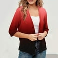 thumbnail image 6 of Women's Short Sleeve Open Front Cardigans Casual Fall Cardigan Blouses S-2XL, 6 of 6