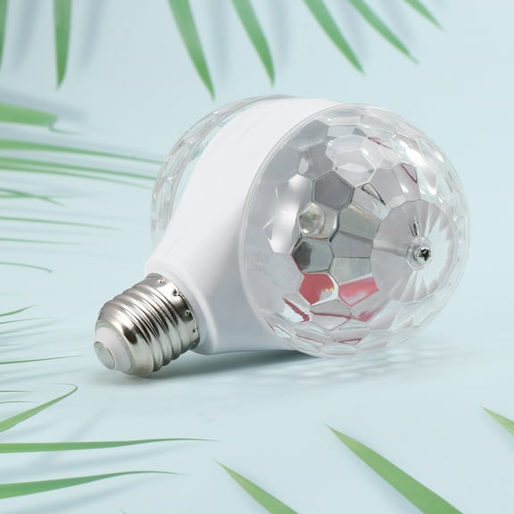 Masteelf Dual Head Mini Stage Light Colorful Lights Rotation Stage Lamp for KTV Stage Home Party (White)