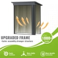 thumbnail image 2 of PABIMIA 5 x 3 FT Outdoor Storage Shed, Metal Garden Shed with Lockable Doors, Sloped Roof and Air Vents for Backyard, Patio, Lawn and Garden, 2 of 9