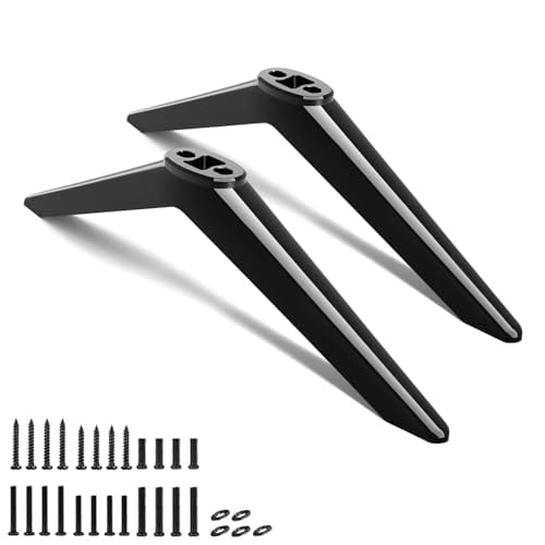 TV Stand for Sceptre TV Legs,for Sceptre TV Base Stand,Compatible with TV Holes Center Distance 1.22cm/0.48inch - 2.4cm/ 0.94inch,Easy to Install,with Screws,Black