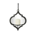 thumbnail image 6 of CosmoLiving by Cosmopolitan Black Metal Geometric Wall Hanging Pillar Wall Sconce, 6 of 8
