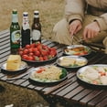 thumbnail image 2 of Stainless Steel Dinner Plate, Multi-size Round Baking Pan Pizza Tray Dessert Plate, Serving Camping Salad Plate for Home Kitchen, Outdoor Camping, Snack and BBQ, 2 of 8