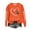 Orange, variant on TFEOQRY Women's Crew Neck Sweatshirt Football Heart Graphic Long Sleeve Casual Pullover Fall Game Day Top Burgundy