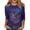 002_Dark Blue, variant on Womens Mardi Gras Top 3/4 Sleeve Carnival Shirt, Soft Crew Neck Tee for 2026 Carnival Outfit