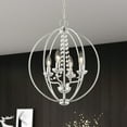 thumbnail image 3 of Arabella 4 Light Convertible Mini Chandelier/Ceiling Mount, 3 of 17