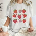 thumbnail image 1 of 50 % de Réduction Mode Femme Été Col Rond Manches Tombantes Manches Courtes Imprimé Fruits, 1 of 5