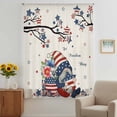 thumbnail image 3 of Independence Day Sheer Curtains 72 Inches Long, Vintage Gnomes Usa Flag Star Tree Branch Light Filering Curtains, Breathable Simi Curtain Privacy Drapes for Living Room Bedroom Window Treatment, 3 of 9