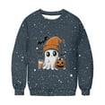 thumbnail image 5 of Heisall Womens Sweatshirt Halloween Theme Glitter Print Round Neck Casual Sporty Long Sleeve Fleece-lined Autumn Winter Fashion Casual Tops, 5 of 9