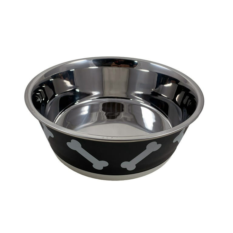 Vibrant Life Stainless Steel Dog Bowl, Large