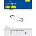 thumbnail image 2 of Juego Armellas Acero 150 Pzs Surtek Gancho Abierto 40X13X3MM AA1850, 2 of 3
