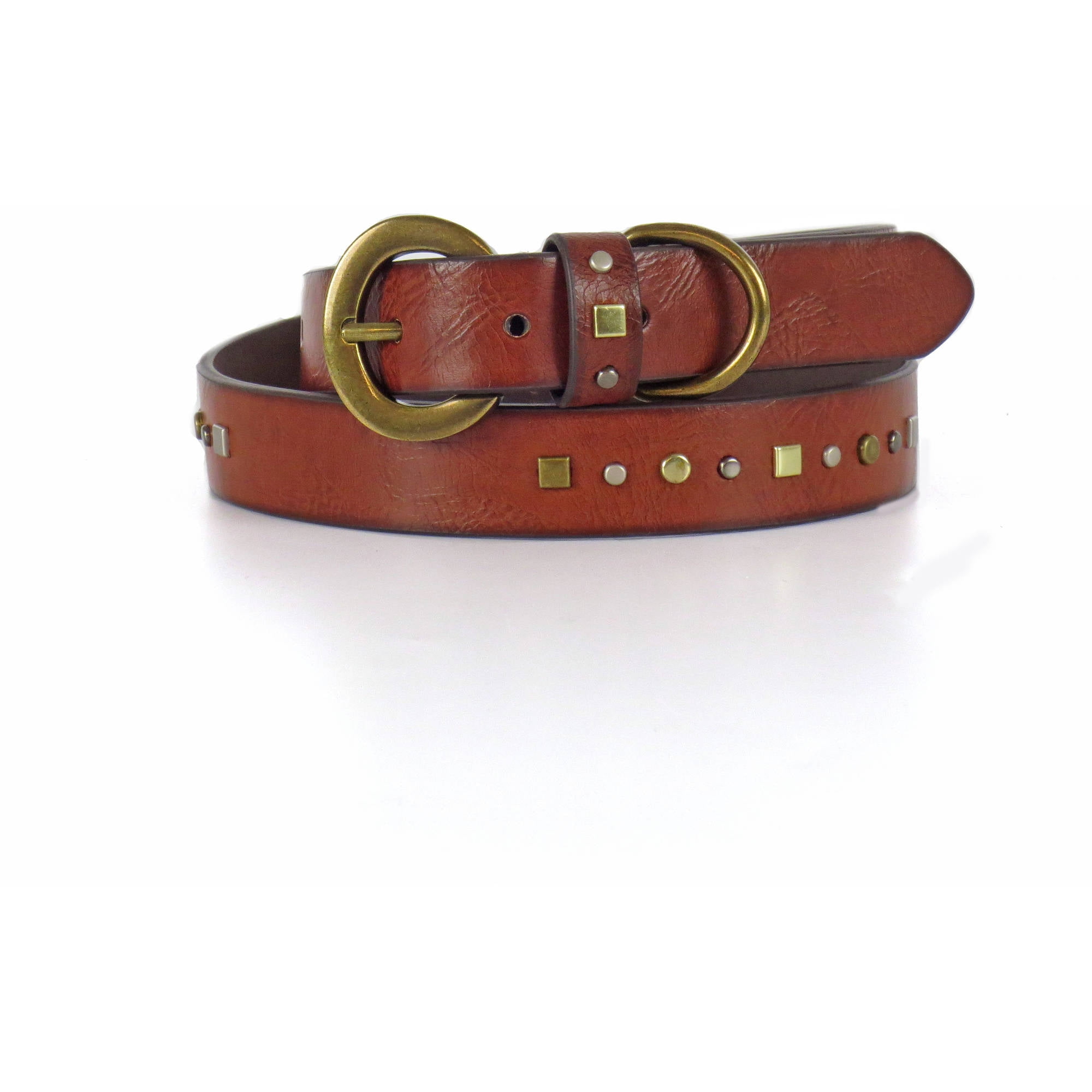 Faded Glory - Multi Studs D-ring Women's Belt - Walmart.com - Walmart.com