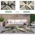 thumbnail image 2 of Outdoor Rug  for Patios   Reversible Outdoor Plastic Straw Camping Rug Carpet  Large Area Rugs Mats for RV  Camper  Deck  Balcony  Porch  Backyard  Beach  Picnic. Leaf, 2 of 7