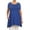 Royal Blue, variant on MOA COLLECTION Women's Plus Size Solid Casual Loose Fit Pocket Tunic Top Mini Dress/Made in USA